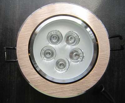 【led燈外殼 佛山廠家提供 配刀片散熱器 5W拉絲香檳金 交貨準時】價格,廠家,圖片,其他燈具配件,佛山市南海區丹灶瑞海五金燈飾廠-